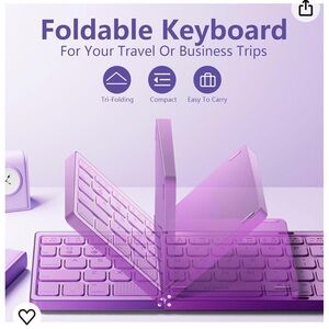 Seenda Folding Bluetooth Touch Pad Keyboard Purple